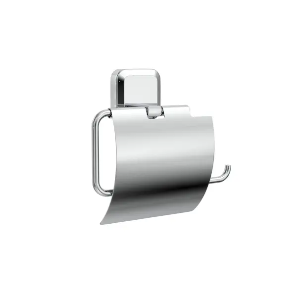 Держатель для туалетной бумаги Lemer Air с крышкой цвет хром мыльница lemer air нержавеющая сталь цвет хром