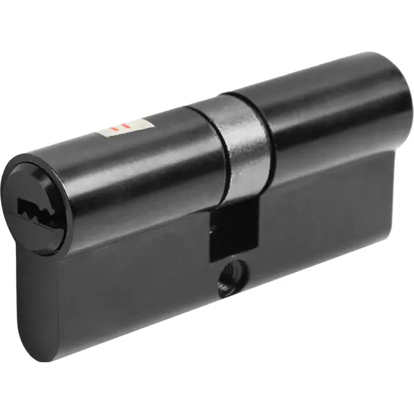 цилиндр для замка с ключом 35x35 мм Цилиндр для замка с ключом 35х35 мм цвет черный