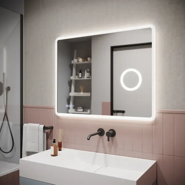 Столешница в ванную с подсветкой