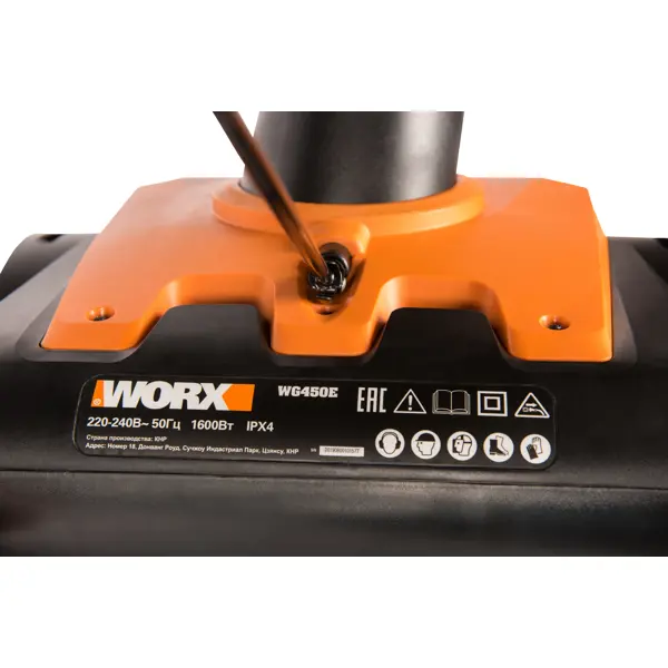 фото Снегоуборщик электрический worx wg450e 46 см 1600 вт