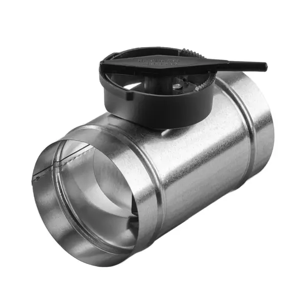 переходник для круглых воздуховодов ore d200 125 мм оцинкованный металл Дроссель-клапан для круглых воздуховодов Ore D160 мм металл