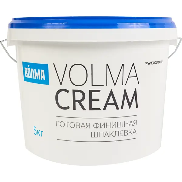 Шпаклевка суперфинишная Волма Cream акриловая 5кг шпаклевка гипсовая для заделки швов и стыков knauf унихард 20 кг