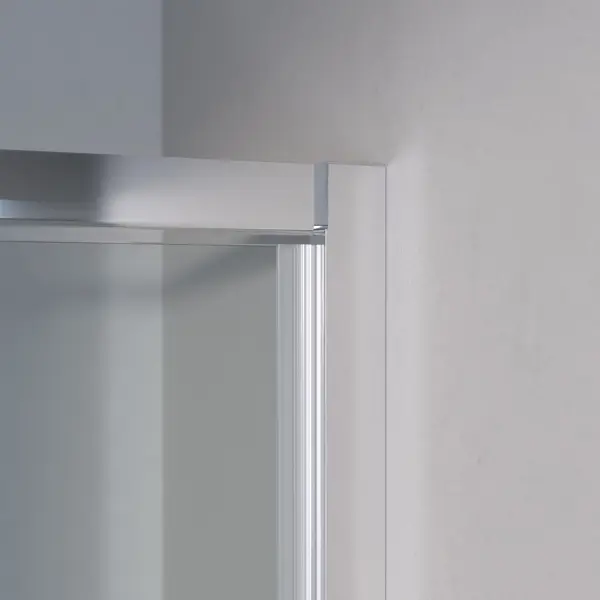 фото Комплект профилей и фурнитуры для распашной душевой двери sensea easy 90 см цвет хром