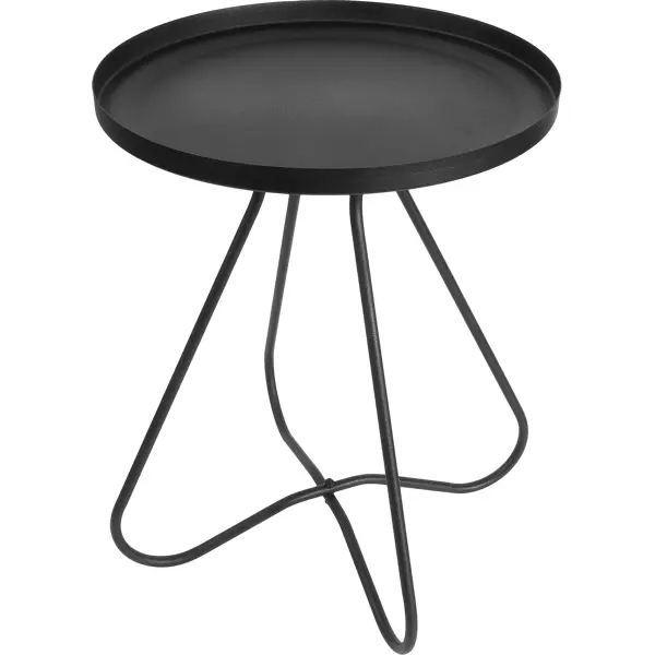 Столик кофейный Sheffilton круг 40x40 см черный стойка под казан под гладкий металлический жарочный круг dioprimera