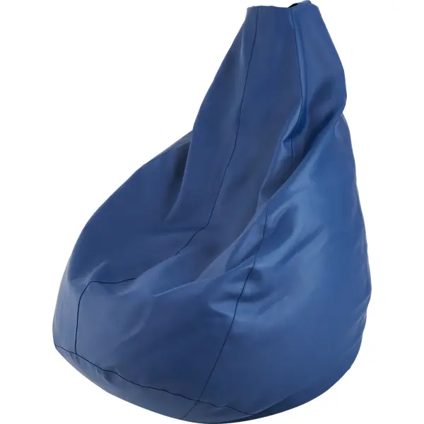 Кресло-груша экокожа синий 80x120 см кресло груша оксфорд синий 80x120 см