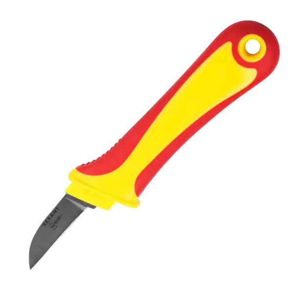 Нож для снятия изоляции Rexant 12-4936 прямое лезвие нож монтажника с чехлом сибртех 79013 заточка справа лезвие 31 мм