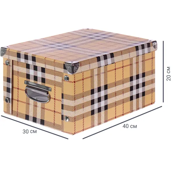 Коробка картонная 40x30x20 см клетка interzoo tina клетка для птиц p 021