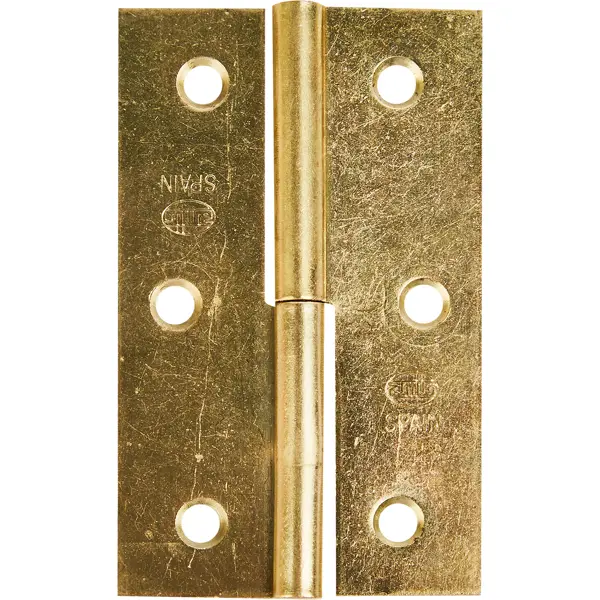Петля мебельная карточная съёмная правая Amig 54070х45 мм сталь цвет золото петля врезная для деревянных дверей с подшипником apecs 100х70х3 мм правая b gm r 13691 матовое золото