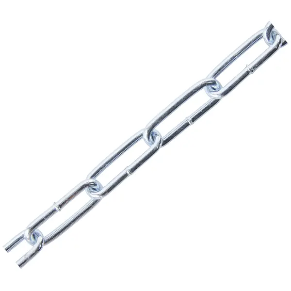 Цепь Standers оцинкованная сталь длинное звено 3 мм 10 м/уп. y1611 цепь стальная 10 7x7 1 мм 10 м никель