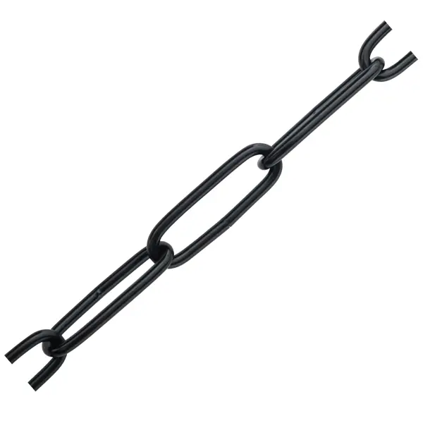 Цепь стальная Standers длинное звено 2 мм 5 м/уп. цвет черный стальная длиннозвенная цепь ekf
