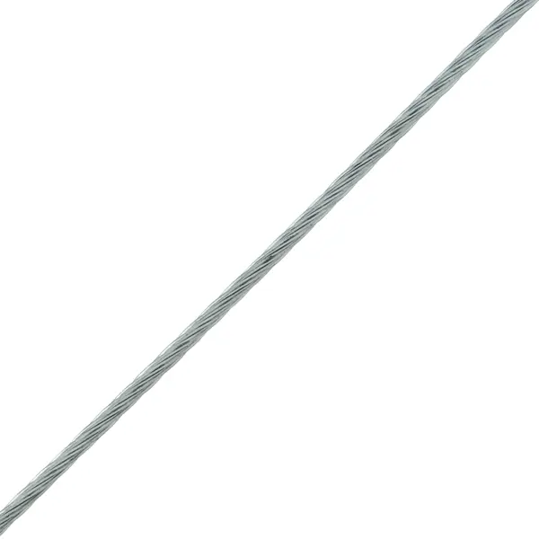Трос Standers стальной оцинкованный 1 мм цвет серебро 100 м/уп. стальной трос металлсервис