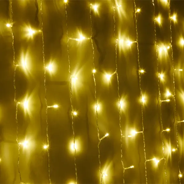 фото Электрогирлянда комнатная auralight занавес 3х2м 240 ламп теплый белый свет 8 режимов работы