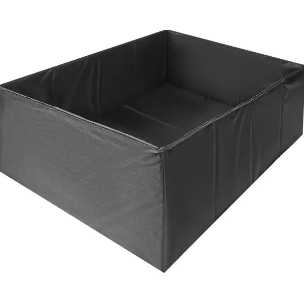 Короб для хранения без крышки полиэстер 39x55x25 черный мешок для утилизации живой ёлки или хранения искусственной кзнм lm15444309