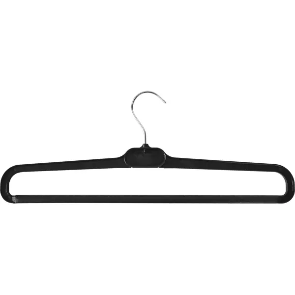 фото Вешалка для одежды 41x16x1 см пластик цвет чёрный без бренда
