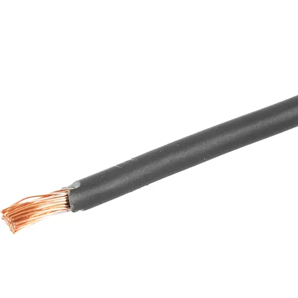 Кабель ПУГВ 1x4 мм на отрез ГОСТ цвет черный кабель для подруливающих устройств gen ii 10 м more 10263776