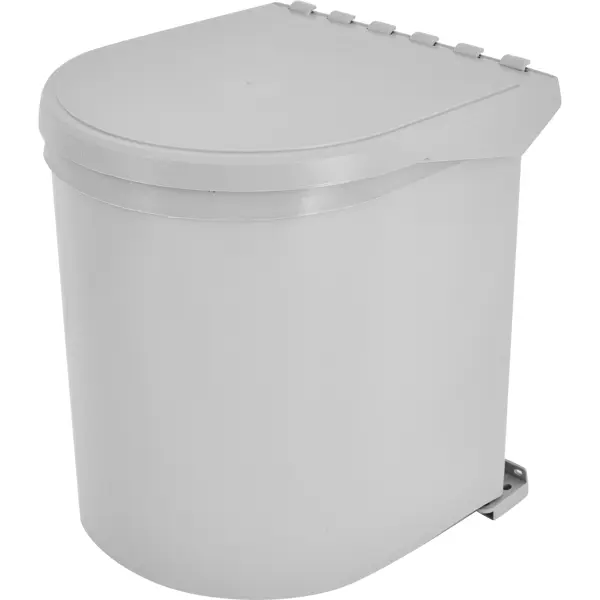 Контейнер мусорный 10 л пластик цвет серый контейнер для переноски и хранения smart solutions