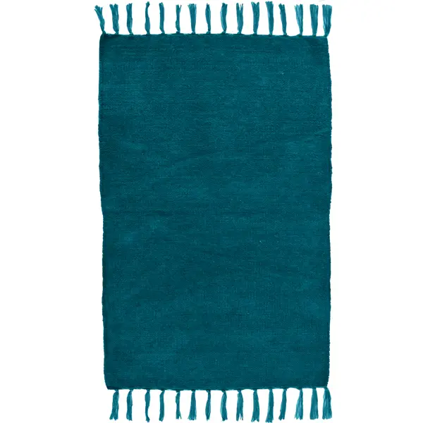 Коврик декоративный хлопок Inspire Manoa 50x80 см цвет голубой ковер хлопок inspire manoa 50x80 см белый