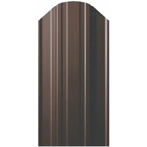 фото Штакетник-п 118 мм 1.5 м коричневый без бренда