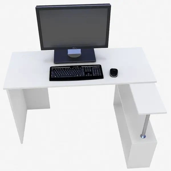 Небольшой компьютерный стол белый