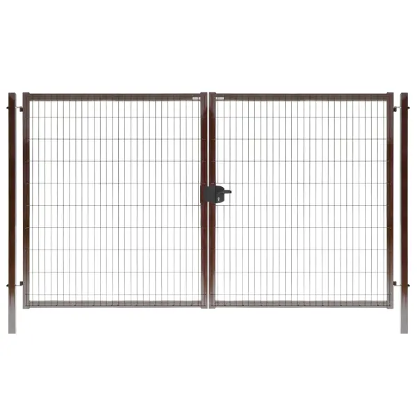 Ворота Grand Line RAL 8017 Medium 1.73x3.5 м коричневый ворота grand line ral 8017 medium 2 03x3 5 м коричневый