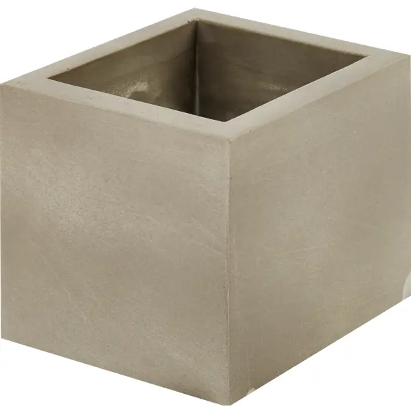 Кашпо для цветов Квадро ø7.5 h7.5 см v0.2 л керамика серый ваза для цветов кашпенок гипс серый бетон