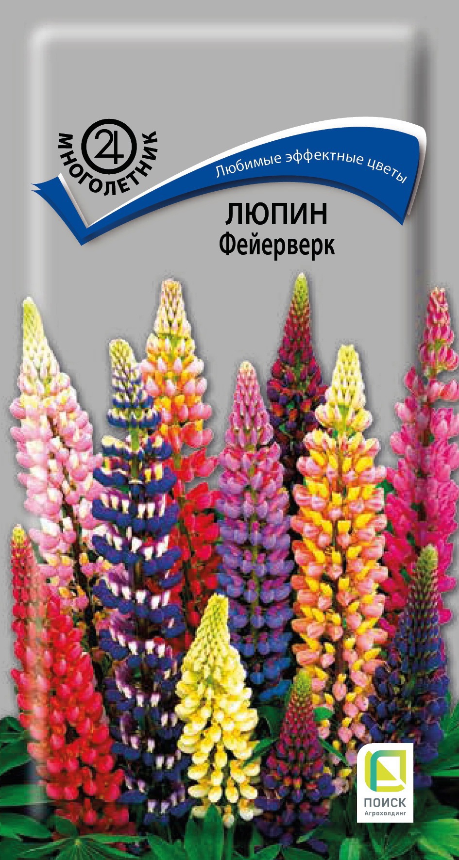 Семена цветов Поиск люпин Фейерверк по цене 43 ₽/шт.   в .