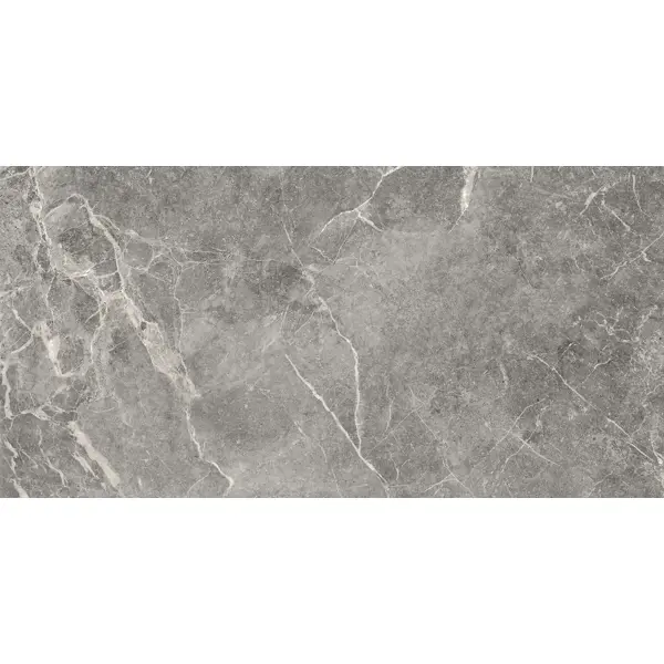 фото Керамогранит kerranova marble trend к-1006/mr 120x60 см 1.44 м² лаппатированный цвет серый-серебристый