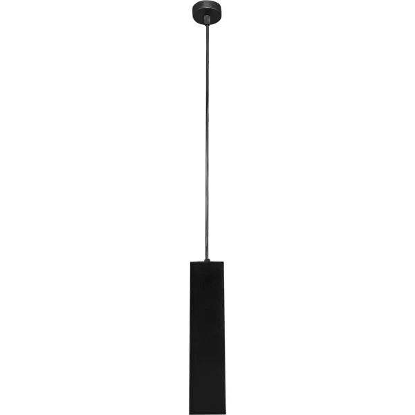 фото Светильник подвесной , 1 м², gu10, призма, цвет черный светкомплект