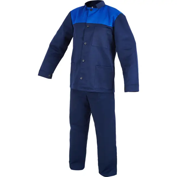 Костюм рабочий Байкал цвет синий размер 52-54 рост 182-188 см брюки техник темно синие размер 52 54 рост 182 188