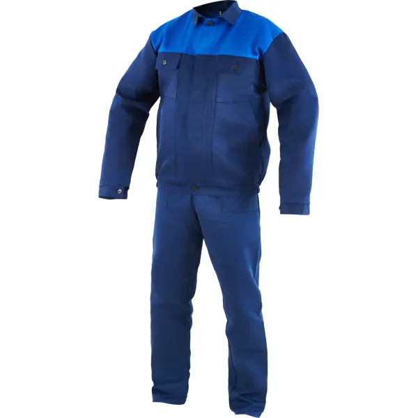 Костюм рабочий Труд цвет синий размер 48-50 рост 170-176 см школьный костюм жилет брюки для мальчиков тёмно синий рост 160см