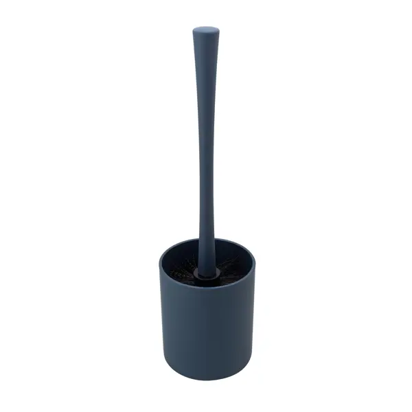 Ерш для туалета Swensa Bland цвет темно-синий совок и щетка с длинной ручкой пластик цвет серый