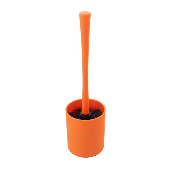 Ерш для туалета Swensa Bland цвет оранжевый дразнилка удочка с плетеным шариком и ными перьями на деревянной ручке оранжевый