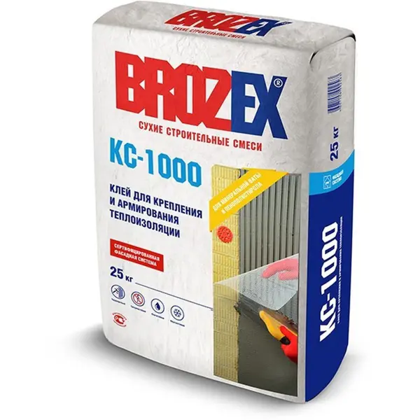 Клей для теплоизоляции Brozex КС-1000 25 кг