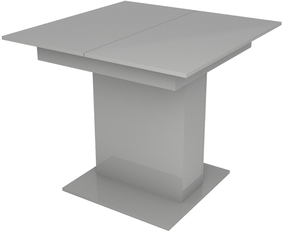 Стол раскладной Slayn Turin квадратный 132х90 см серый глянец по цене .