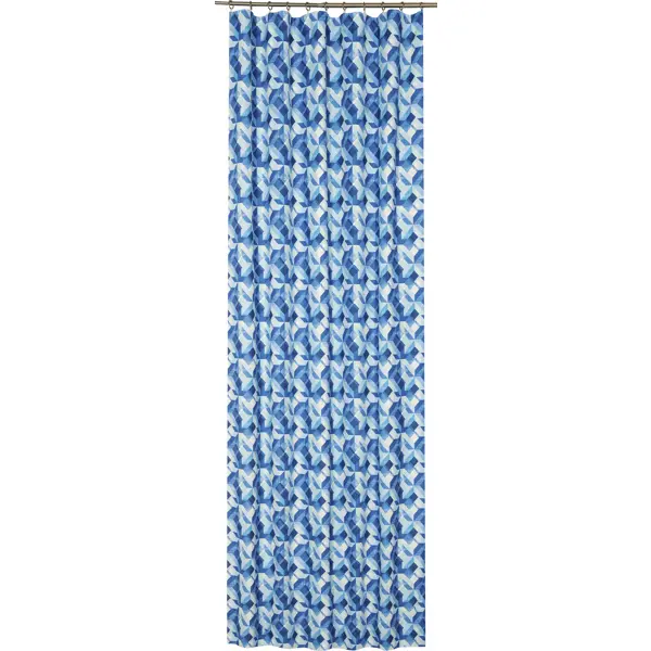 фото Штора на ленте клауди 200x270 см цвет синий altali