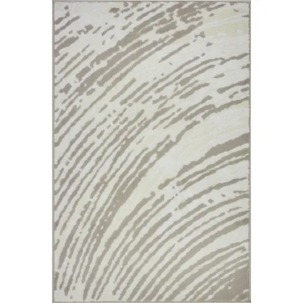 Ковер полипропилен Рони F069 80x120 см цвет бежево-белый