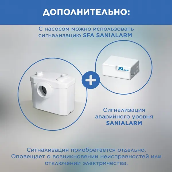 фото Насос-измельчитель sfa sanitop