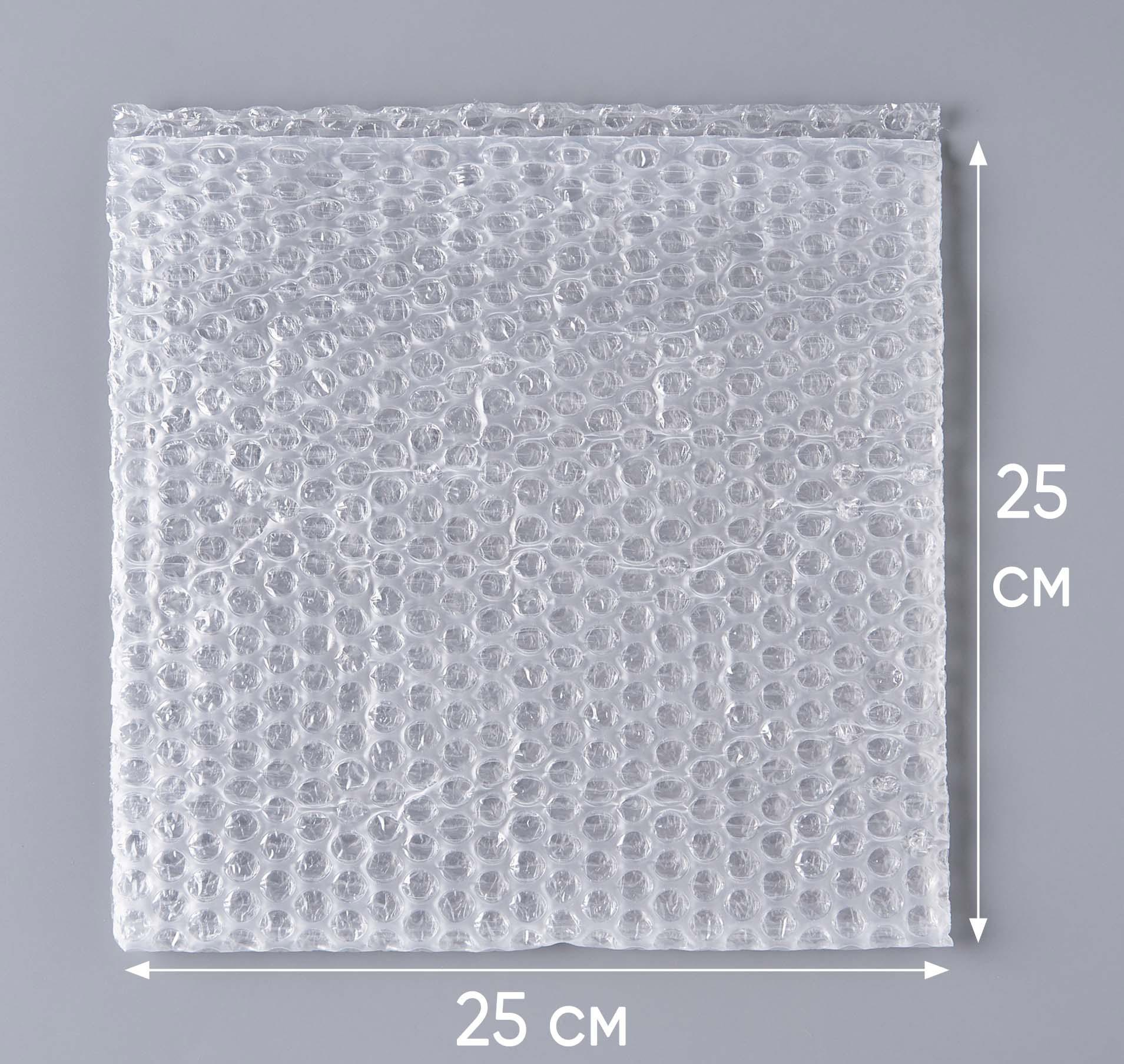 Воздушно-пузырчатая упаковочная пленка 300 шт 25x25x0 см Pack .