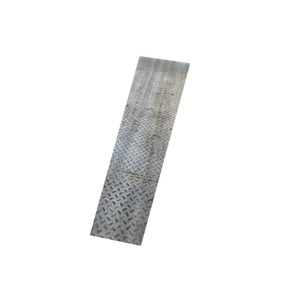 Лист рифленый 2.5x300x1200 мм, сталь лист рифлёный кожа aisi 430 0 5х300х1200 мм нержавеющая сталь