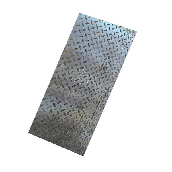 Лист рифленый 2.5x600x1200 мм, сталь лист рифлёный кожа aisi 430 0 5х300х1200 мм нержавеющая сталь