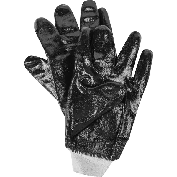 Перчатки маслобензостойкие с нитриловым покрытием размер 10.5/XL маслобензостойкие полиэфирные перчатки сибртех