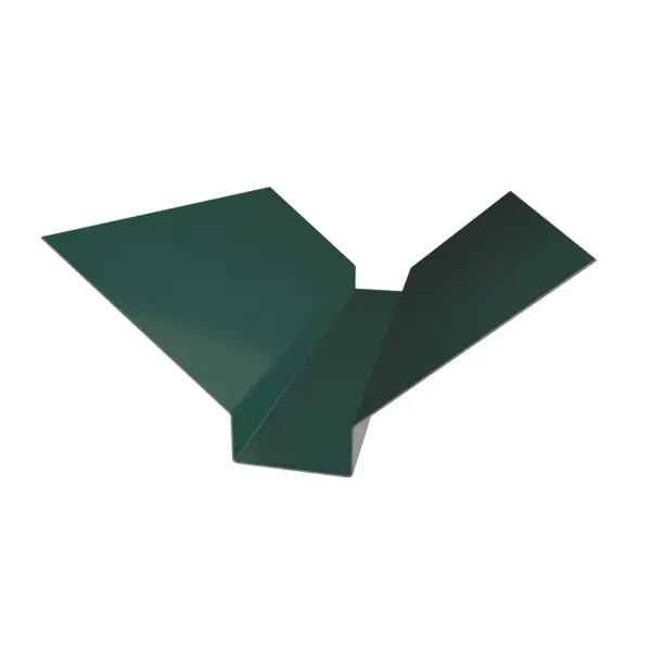 фото Планка ендовы внешняя 130x30x50x2000 мм ral 6005 зеленый таврос