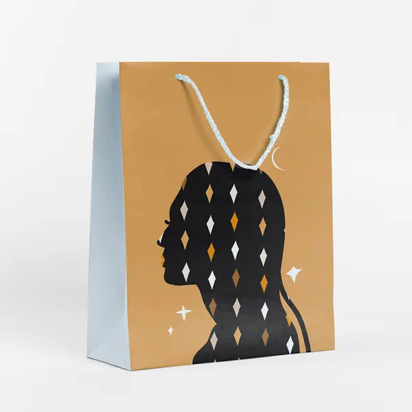 Пакет подарочный Отражение 25.5x36 см цвет бежевый сумка женская textura мессенджер средний размер бежевый