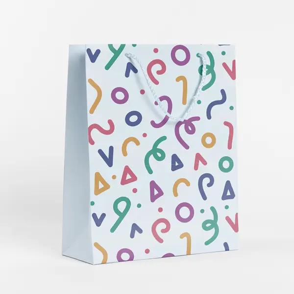 Пакет подарочный Конфетти 25.5x36 см цвет разноцветный серьги акрил сердце с конфетти ные в серебре