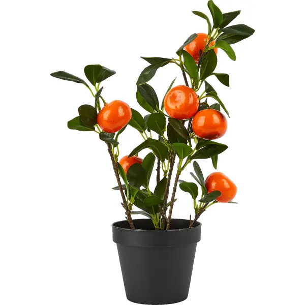 фото Искусственное растение мандарин ø20 см полиэстер без бренда