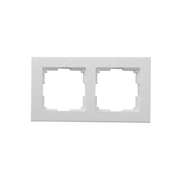 Рамка для розеток и выключателей Werkel Hammer W0022401 2 поста цвет белый рамка на 2 поста efapel 90920 tgg