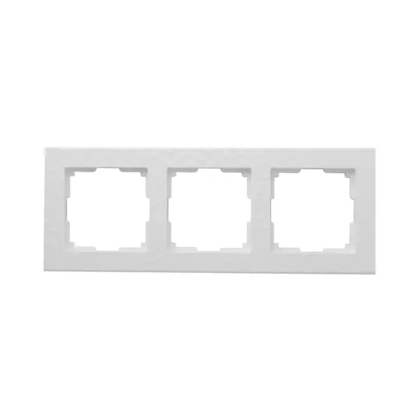 Рамка для розеток и выключателей Werkel Hammer W0032401 3 поста цвет белый рамка для двойных розеток werkel stark белый