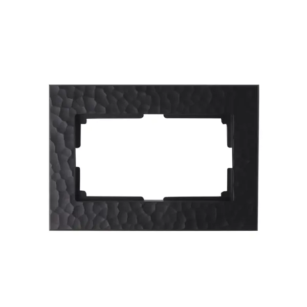 Рамка для розеток и выключателей Werkel Hammer W0082408 2 поста цвет черный круги алмазные hammer