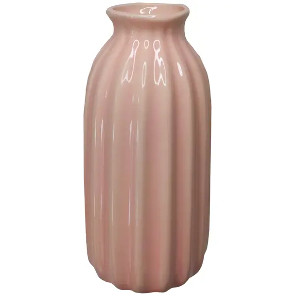 фото Ваза candy 3 керамика светло-розовая 12.5 см без бренда