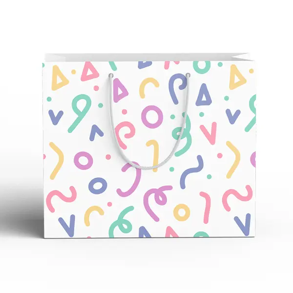 Пакет подарочный Конфетти 20x15 см цвет разноцветный серьги акрил сердце с конфетти ные в серебре